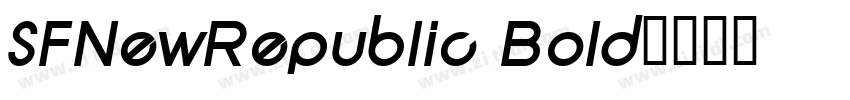 SFNewRepublic Bold字体转换